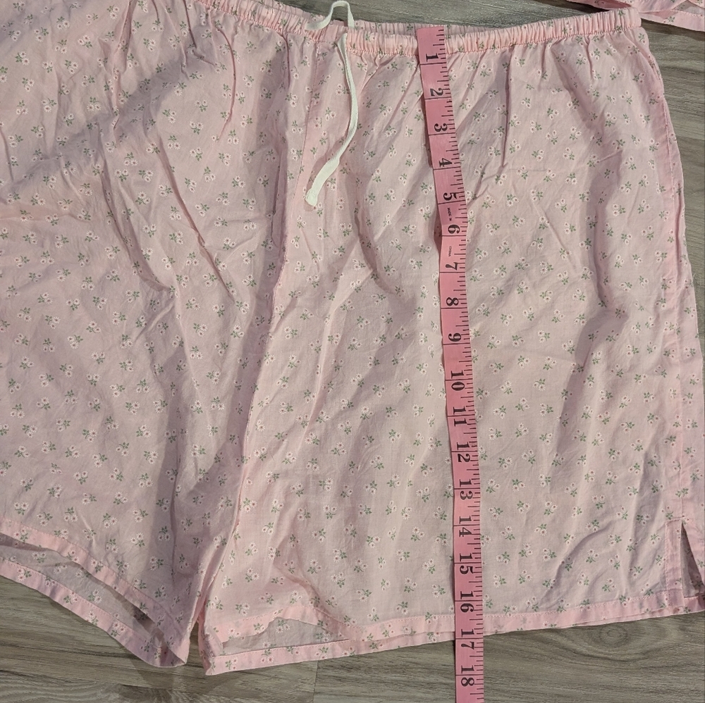 Villager by Liz Claiborne 100% Cotton Pajama Set Tank Top and Shorts Cottagecore - Picture 10 of 10
